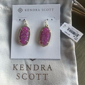 Kendra Scott Gold and Fuchsia Opal Dani